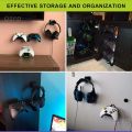 NEW Hanging Stand Holder Wall Mount Gamepad Headphone Holder For Game Controller Game Controller Headset Hanging Stand Holder. 