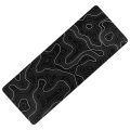 Topographic Contour Extended Big Mouse Pad Computer Keyboard Mouse Mat Mousepad with 3Mm Non-Slip Base. 