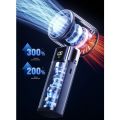 Long Lasting Bladeless Design Handheld Mini Fan Foldable Ice compress Cool Portable Electric Fans Powerful Airflow Semiconductor Refrigeration Small Air Cooler Camping. 