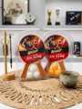 2Pcs Table Tennis Ping-Pong Racket Paddle Long Haddle Rackets Paddle+3 Balls Set. 