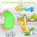37-Grid Silicone Honeycomb Ice Cube Tray – Easy-Release Reusable Small Ice Cube Mold for Freezer, Cocktails, Iced Coffee, Whiskey & Soft Drinks (Without Lid) By Choice Group. 