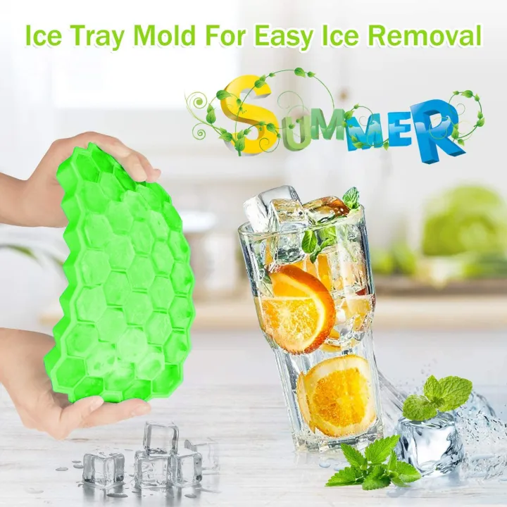 37-Grid%20Silicone%20Honeycomb%20Ice%20Cube%20Tray%20%E2%80%93%20Easy-Release%20Reusable%20Small%20Ice%20Cube%20Mold%20for%20Freezer,%20Cocktails,%20Iced%20Coffee,%20Whiskey%20&%20Soft%20Drinks%20(Without%20Lid)%20By%20Choice%20Group%20-%20Image%203
