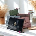 Lucky Cat 3 Fold Slim Slime Simple Card Holder Wallet for Women/Easy Fit/Women Wallet/Slim/Cute Cat Wallet. 