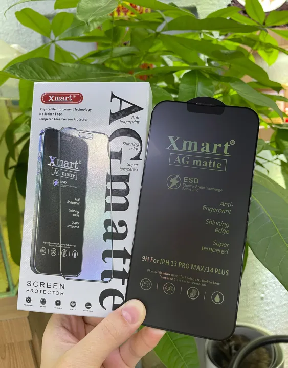 Xmart%20AG%20Matte%20Glass%20for%20iPhone%20X%20Xr%20XS%20Max%2011%2012%2013%2014%2015%20Pro%20Max%20-%209H%20ESD%20Black%20Gaming%20Tempered%20Screen%20Guard%20-%20Image%205