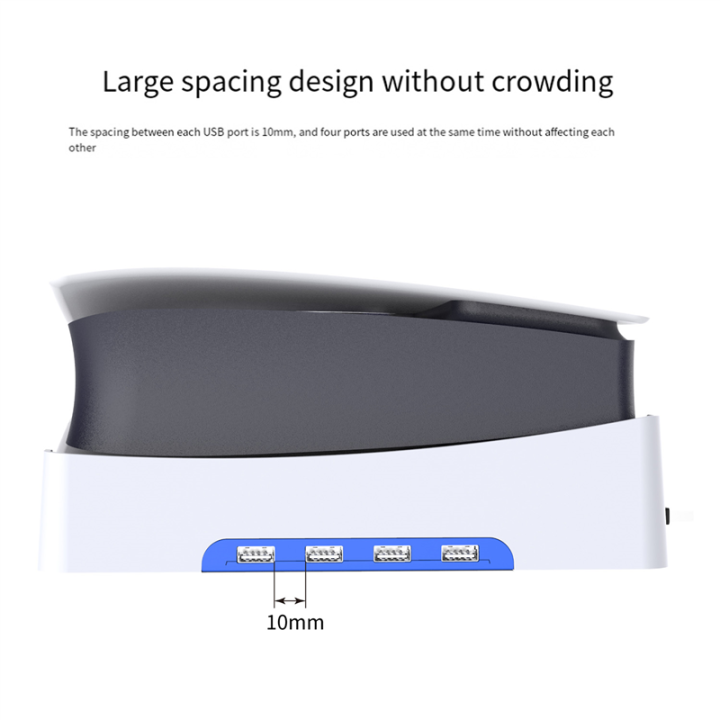 For%20Slim%20Game%20Console%20Horizontal%20Storage%20Stand%20Portable%20Flat%20Stand%20with%204%20USB2.0%20Ports%20Multi-Function%20Stand%20Easy%20to%20Use%20-%20Image%202