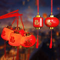 Weoliol- Chinese Themed Party Supplies Chinese New Year Lantern Decoration with Fu Character Print Festive Spring Festival for Celebrations. 