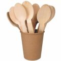 Wooden Spoons 34 mm x 160 mm (100 pcs/pkt). 
