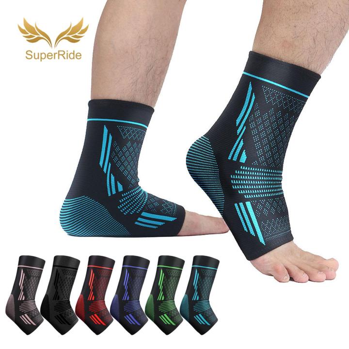SuperRide Lightweight Ankle Brace Ankle Support Sleeve for Pain Relief Injury Compression Strap for Arthritis Tendonitis Plantar for Football