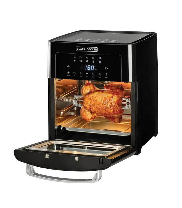 BLACK+DECKER Air Fryer Oven – 1700W – Digital Touch Control – 10 Preset Functions – Black – AOF150-B5