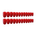 MAANGE 24Pcs Red Glossy Almond Press On Nails With Glue File CS121. 