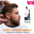 Beard Apron Cape Beard Trimming Bib for Men Shaving with 2 Suction Cups for Mirror. 