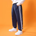 Girls' clothing wholesale children's ice silk mosquito repellent pants summer thin boys' trousers primary school uniform pants two bars. 