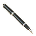 NAMUNY 1 Pcs X750 Deluxe Black Fountain Pen Medium Nib & 5Pcs Fountain Pen Ink Converter Ink Reservoir. 