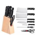 Stainless Steel Kitchen Knife Set With Wood Stand 7pcs Set By Star Brand | 7 Pieces Kitchen Knife Set With Holder. 