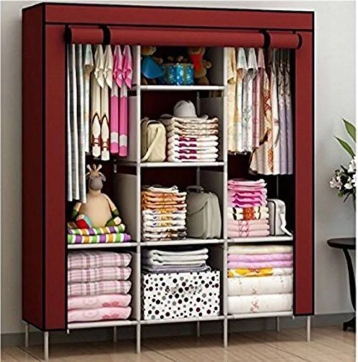 Storage Wardrobe Model 88130 Shelf Rack Fancy And Foldable