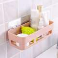 1 Piece Plastic Bathroom Kitchen Storage Organize Shelf Rack Bathroom Shelves Shower Caddy Basket with Wall Mounted. 