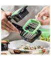 5 in 1 Vegetable Cutter Chopper Dicer Slicer For Kitchen Multicolor. 