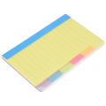 NAMUNY Sticky Notes Divider Sticky Notes Tabs ,Tabbed Self-Stick Lined Bright Colors Notepad, 4X6Inch,2 Pcs 120 Index Notes. 