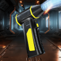 Portable Adjustable Speed Mini Turbo Jet Fan Safety Hammer Design Powerful Airflow Electric Air Duster Handheld Rechargeable Brushless Motor Emergency Escape Function. 