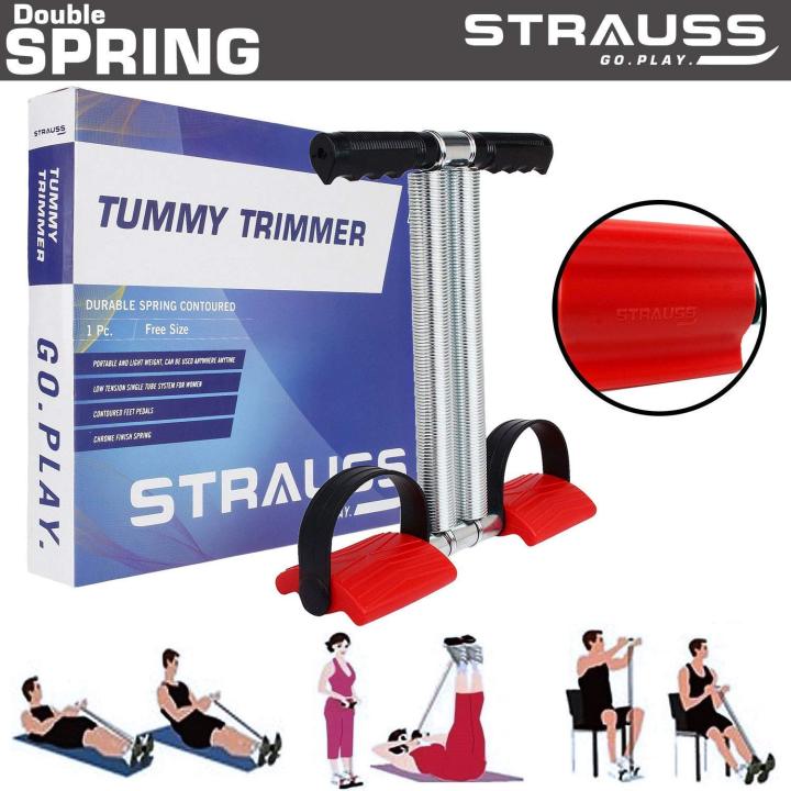 Strauss Double Spring Tummy Trimmer/Waist Trimmer Abs Exerciser Equipment