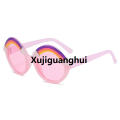 Xujiguanghui Round Sunglasses Kids Rainbow Sun Glasses Girls Children Colorful Eye Lenses Baby Shades Boys Yellow Mirror Junior's Eyeglasses. 