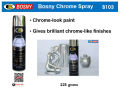 Chrome Spray Paint Bosny B103 – 225g Brilliant Chrome-Like Finish for Metal, Plastic & Decorative Surfaces. 