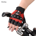 Wenefang Fingerless Male Antiskid Sunscreen Breathable Wear-resistant Riding Gloves, Fishing Climbing Outdoor Sports Bike Gloves for Men. 