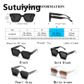 Sutuiying Ruiao Retro Black Millionaire Shades Luxury Sunglasses 2024 For 【2025 Version】 Men Designer Famous Brand Square Sun Glasses Man Women Sunglass. 