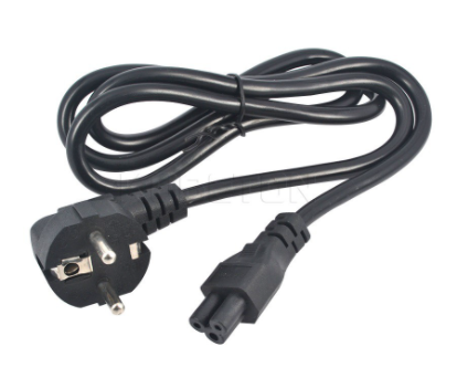 Power Cable For Computers, TVs, Monitors, & More - 10' Black Universal Cord Works With Any 3 Pin AC Power Connection