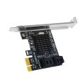 Expansion Card PCIE to SATA3.0 Expansion Card 4 Port SATA III 6G for SSD HDD IPFS Mining. 