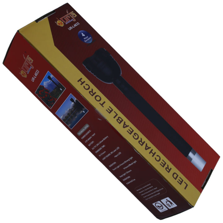 Urja%20UR-L4633%20Professional%20High-Power%20Long-Range%20Rechargeable%20&%20Portable%20Flashlight%20with%20Laser%20LED%20&%20Multi-Light%20Modes%20for%20Camping%20&%20Hiking%20-%20Image%205