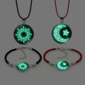 2 Pcs/Set Romantic Couple Bracelet For Women Men Luminous Sun Moon Love Heart Charm Bracelet Friendship Lover Party Jewelry Gift. 
