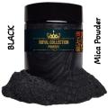 Piquo Mica Powder Pigment “Black” Multipurpose DIY Arts and Crafts Additive Woodworking, Epoxy, Resin, Paint, Soap, Nail Polish, Lip Balm (Black Mica). 