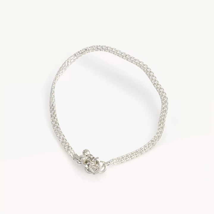 No.38%20Silver%20Classic%20Design%20Pauju%20/%20Anklet%20For%20Women,%202.06%20Tola%20-%20Image%203