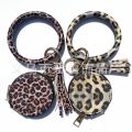 【Mega Sale】PU Bracelet Keychain Apple Bluetooth Headphone Leather Women's Mirror Cosmetic Bag Bracelet Key Chain New. 