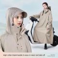 Fashion Foldable Electric Car Rain Coat Waterproof Wide Hat Brim Riding Gear Rain Jacket Full-Body Independent Non Disposable Motorcycle Raincoat Outdoor Activities Tool. 