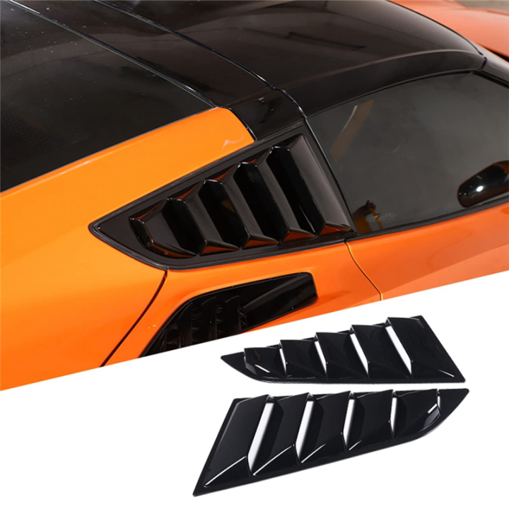 2Piece%20Car%20Rear%20Side%20Window%20Louvers%20Parts%20Accessories%20For%20C7%202014-2019%20Triangular%20Window%20Glass%20Blinds%20(Bright%20Black)%20-%20Image%205