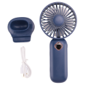 FORIDE Portable Handheld Fan USB Mini Fan Rechargeable Digital Display Lazy Air Cooler Fan for Outdoor Home Office-Blue. 