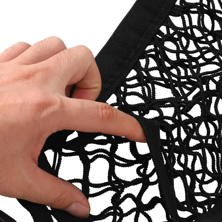 NAMUNY%203-Layer%20Car%20Mesh%20Organizer,%20Stretchable%20Seat%20Back%20Net%20Bag,%20Barrier%20of%20Backseat%20Pet%20Kids,%20Cargo%20Tissue%20Purse%20Holder,%20Driver%20Storage%20Netting%20Pouch%20-%20Image%203