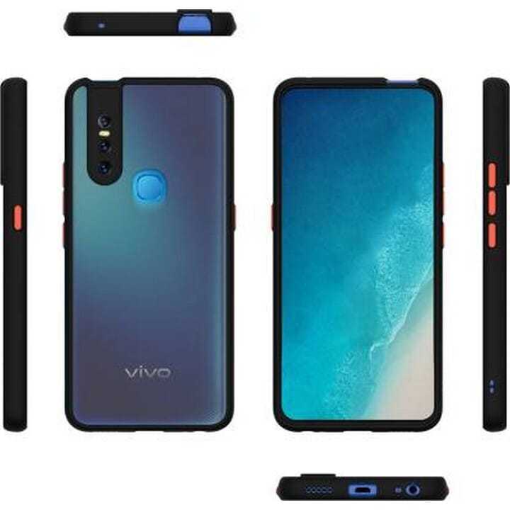 Vivo V15 Back Cover Shockproof Camera Protection Anti-Slip Grip PC TPU Smock Back Cover for Vivo V15
