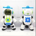 Dancing Robot With 3D Flashing Lights And Music, 360 Degree Rotation Robot Toy For Kids. 