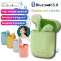New style I12 Macaron Bluetooth Headset Matte Sports Binaural Wireless I12tws Bluetooth Headset 5.0. 