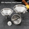 Stainless Steel Metal Funnel For Canning Kitchen Tools Kitchen Accessories Wide Mouth Funnels Bar Wine Beer Oil Flask Funnel Luolong. 