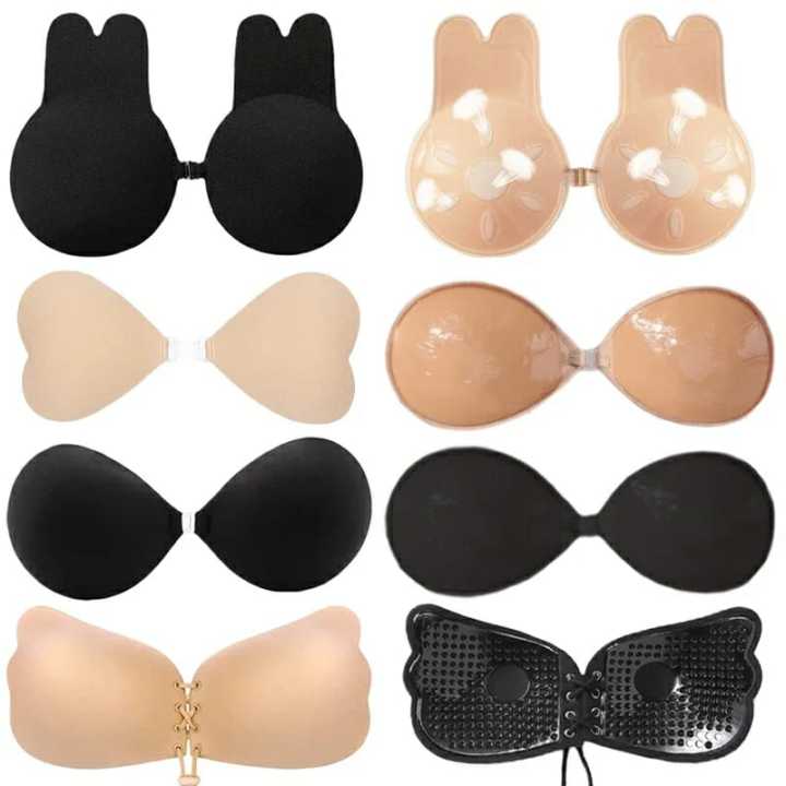 Invisible Silicone Reusable Bra Breast Lift Backless Strapless Nipple ...