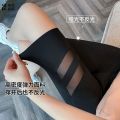 [2329 People Collection ] Dingguagua Shark Pants Summer New Mesh Outer Wear Yoga Women's Nine-point Pants High Waist Slim Fit Leggings Women. 