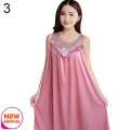 Ladies Sexy Silk Satin Night Dress Sleeveless Nighties  Nightgown Plus Size Nightdress Lace Sleepwear Nightwear. 