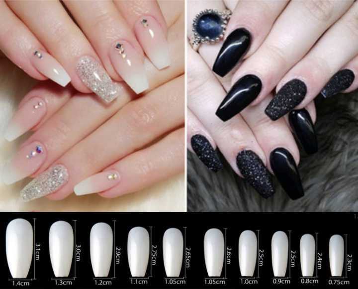 100 Pcs White Fake Nails