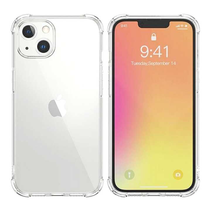 Apple IPhone 14 Shockproof Camera Protection Transparent TPU Cover DurgaMobileHouse