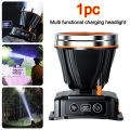 Lightweight Super Bright Induction Headlamp Powerful Smart Motion Sensor Head Lamp Rechargeable Waterproof Waterproof Head Flashlight. 