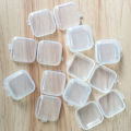 5PCS Mini Plastic Storage Box Transparent Jewelry Storage Box Container Portable Earring Ring Earplugs Packaging Storage Case. 